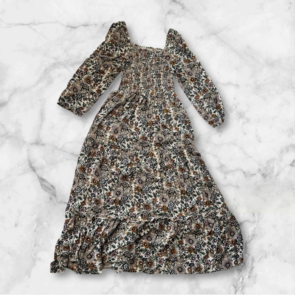 Natural Life Daria Smocked Maxi dress size XS
